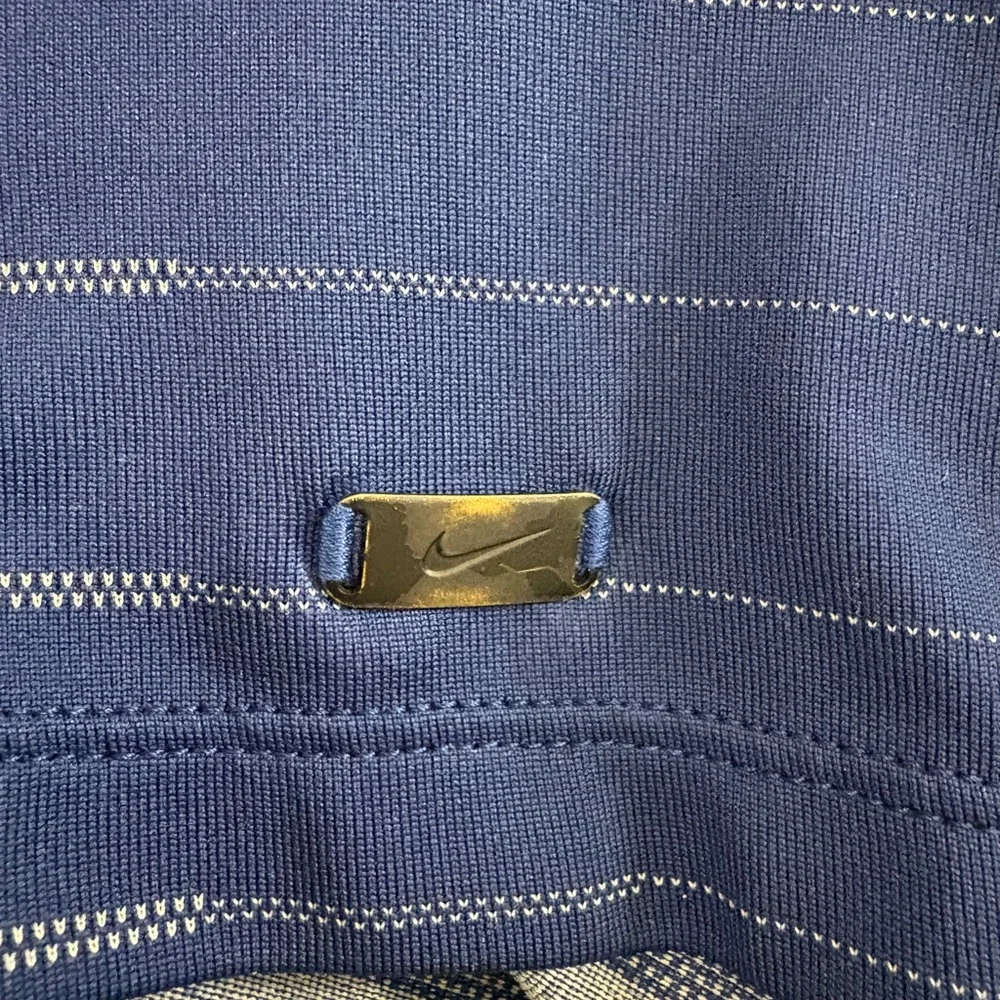 Nike Tiger Woods Dri-Fit Men's Navy Striped Polo Shirt Size XXL